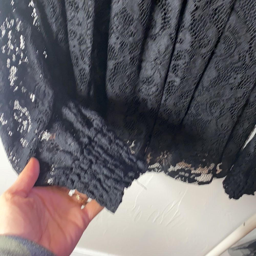 Black Lace Blouse - Picture 3 of 5